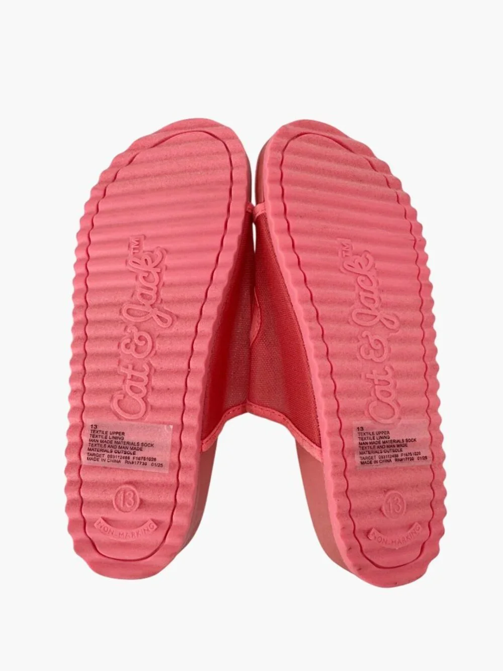 NEW Cat & Jack Kids' Kaia Mesh Footbed Sandals - Coral Red